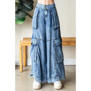 Oli And Hali Mineral Washed Cargo Pants